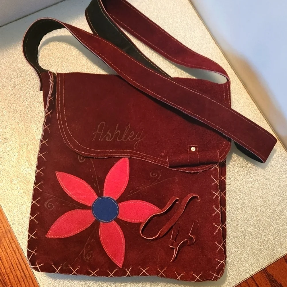 Brown suede personalized 